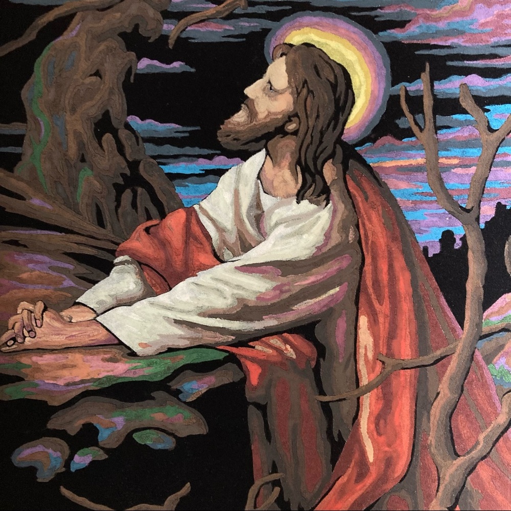VTG Jesus Painting